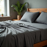 ROYAL COMFORT 2000TC BAMBOO COOLING SHEET SET 3 PIECE - MID GREY - KING