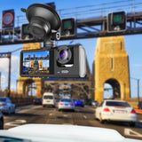 I-HAWK DEFENDER DUAL DASH CAMERA - BLACK