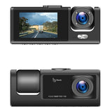 I-HAWK DEFENDER DUAL DASH CAMERA - BLACK