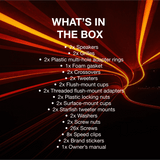 INFINITY PRIMUS 6510CS 6-1/2" COMPONENT SPEAKERS SYSTEM POWER HANDLING 80 WATTS RMS - 2.7 OHM