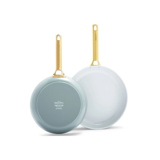 GREENPAN PADOVA CERAMIC 2PC OPEN FRYPAN SET 24/30CM SMOKEY BLUE