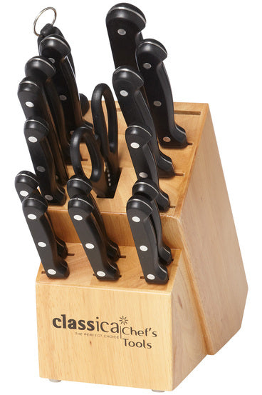 CLASSICA CLASSICA CHEF'S TOOLS KNIFE BLOCK 17 PIECES