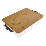 FARBERWARE SNACKLEBOX BAMBOO BOARD AND STORAGE BOX 30X40.5CM