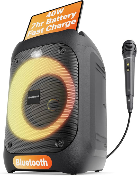 OAKCASTLE PARTY SPEAKER 40W BLUETOOTH KARAOKE, PARTY SPEAKER AND PA SYSTEM