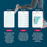 SALTER BLUETOOTH SMART BATHROOM SCALE 180KG BLACK