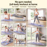 Everfit Abdominal Trainer Machine Core Glider Split Home Gym Equipment Purple