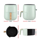 Devanti 5L Air Fryer Touch Control 1700W Green