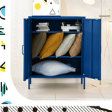 Artiss Buffet Sideboard Metal Cabinet - SWEETHEART Blue