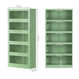 Artiss 2x Buffet Sideboard Cabinet Storage Cupboard Mesh Doors Metal ELIA Green