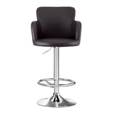 Artiss 4x Bar Stools Swivel Kitchen Chairs Gas Lift Adjustable PU Leather Brown