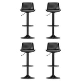 Artiss 4x Bar Stools Padded Seat Gas Lift Black