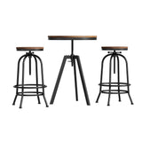 Artiss Bar Table Stools Set Dining Desk Industrial Kitchen Chairs Cafe Pub