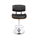Artiss Bar Stools Gas Lift Leather Black