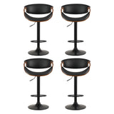 Artiss 4x Bar Stools Gas Lift Leather w/Armrest