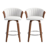 Artiss Wooden Bar Stools Set of 2 Swivel Kitchen Counter Stools Chair 66cm