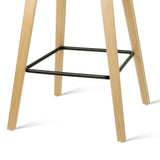 4x Artiss Bar Stools Kitchen Counter Stool Dining Chairs Wooden Black