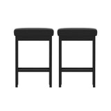 2x Artiss Metal Bar Stools PU Seat Dining Counter Chairs