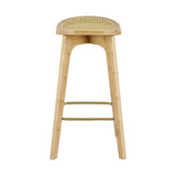 Artiss 4x Bar Stools Bamboo Rattan Stool Counter Chair Kitchen Barstools