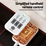 Livemor Back Massager for Sciatica Relief, Airbag Traction and Heat Lumbar Support Belt, 124cm