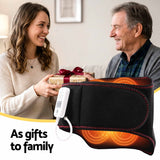 Livemor Back Massager for Sciatica Relief, Airbag Traction and Heat Lumbar Support Belt, 124cm