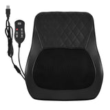 Livemor Back Massager with Heat and Traction, Neck and Shoulder Massage Pillow, Ergonomic Backrest for Office Chair & Sofa, Lumbar Support Cushion with 2-Level Thermal Relief, 6 Modes for Cervical & Full Body Pain Relief, Large