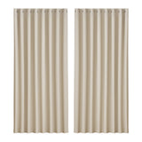 Artiss 2X Blockout Curtains Eyelet 300x230cm Beige