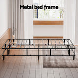 Artiss Bed Frame King Size Metal Grey MASON