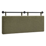 Artiss Wall Mounted Headboard Double Corduroy Upholstered Hanging Bed Head