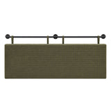 Artiss Wall Mounted Headboard Double Corduroy Upholstered Hanging Bed Head