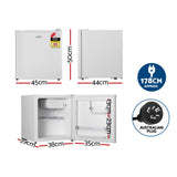 Devanti 48L bar fridge with chiller compartment white