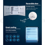 Devanti 48L bar fridge with chiller compartment white