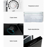 Devanti 95L bar fridge black