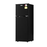 Devanti 122L two-door bar fridge with freezer, Black