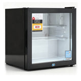 Devanti 40L bar fridge glass door black
