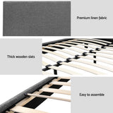 Artiss Bed Frame Double Size Grey NEO