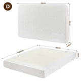 Artiss Double Bed Frame Boucle Fabric Vacuum Compressed Beds Removable Washable Cover