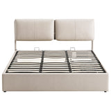 Artiss King Bed Frame Gas Lift Storage 3 Drawers Adjustable Headboard Platform Base