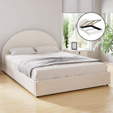 Artiss Bed Frame Gas Lift Strorage Beds Base Platform Boucle Fabric Queen ELLA