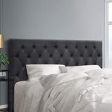 Artiss Bed Head Headboard King Size Fabric - CAPPI Charcoal