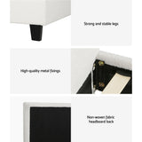 Artiss Bed Frame King Single Size Boucle NEO
