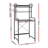 Artiss Bathroom Storage Shelf Over Washing Machine Toilet 3 Tier