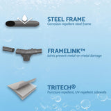Bestway 305CM Swimming Pools Steel Above Ground Round Backyard Pool Set White