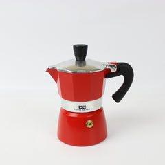COFFEE CULTURE RED COFFEE MAKER - 6 CUP