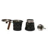 Coffee Culture Diamond Moka Pot 6 Cup Matte Black