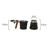 Coffee Culture Diamond Moka Pot 6 Cup Matte Black