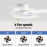 Devanti 52'' Ceiling Fan 3 Blades DC Motor w/Light w/Remote White