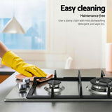 Devanti Gas Cooktop 30cm 2 Burner Silver