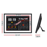 Artiss 10" Smart Digital Clock Calendar HD IPS Touchscreen Weather Photo Frame