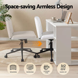 Artiss Office Desk & Chair Set 150cm Computer Desk with 6 Storage Shelves & Ergonomic Cross Legged Chair Armless Cross PU Leather Office Chair with Wheels