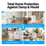 Devanti 50L/Day Dehumidifier Home Air Dryer Mould Moisture 8.5L Tank
